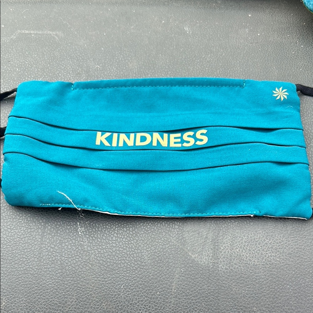 Athleta Blue and Yellow Kindness Face Mask
